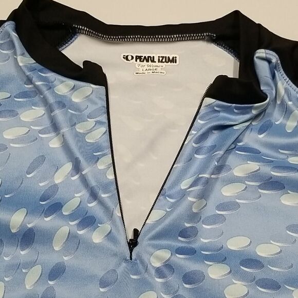 Pearl Izumi Women's Tee Shirt Size Large 1/4 Zip Short Sleeve Exercise Yoga Gym - Picture 5 of 9
